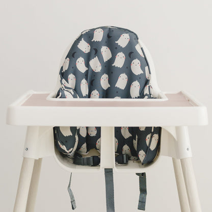 Black Ghost Print IKEA Antilop Cushion Cover - Optional Custom Embroidery! by Little Joy Co.