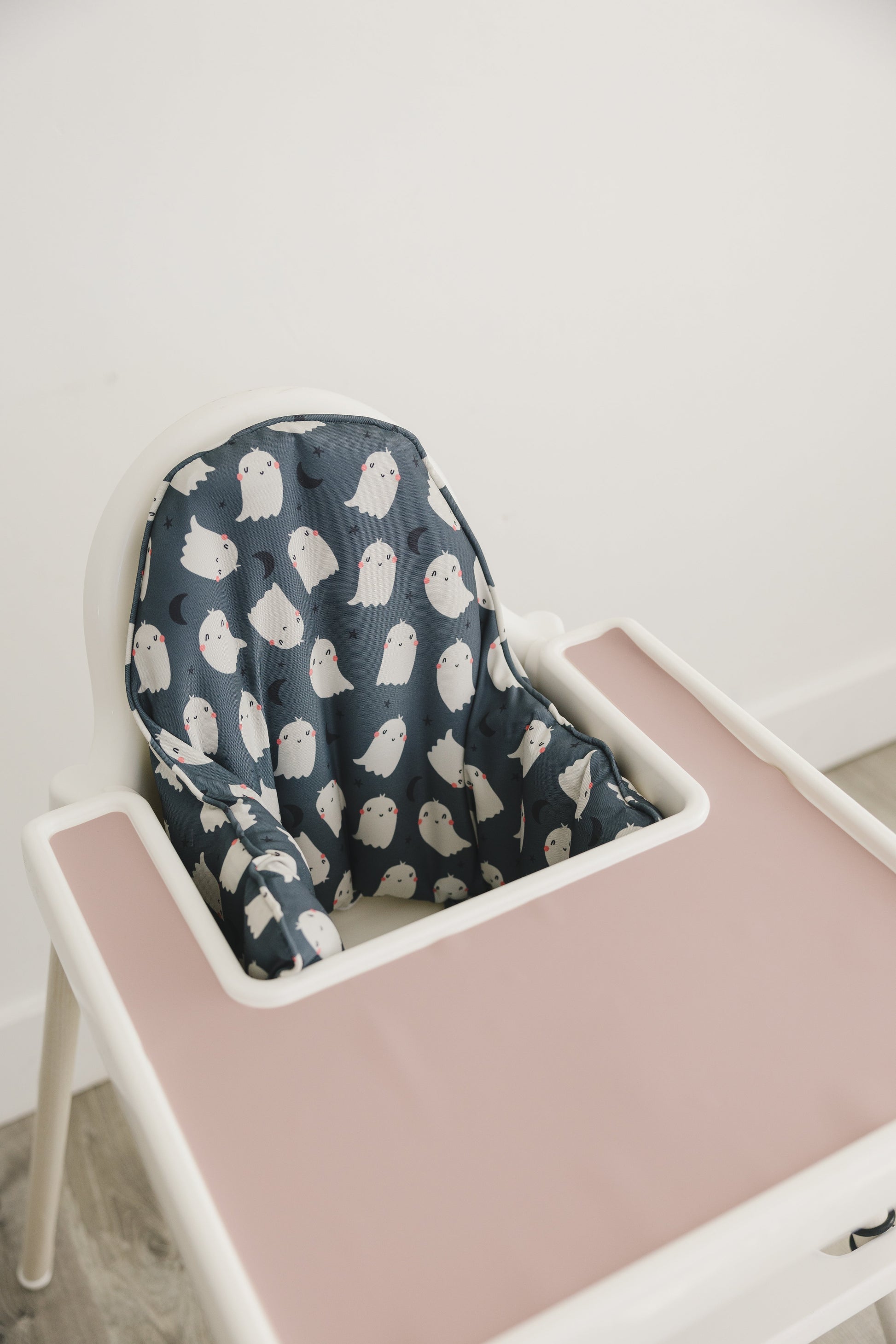 Black Ghost Print IKEA Antilop Cushion Cover - Optional Custom Embroidery! by Little Joy Co., product view 5
