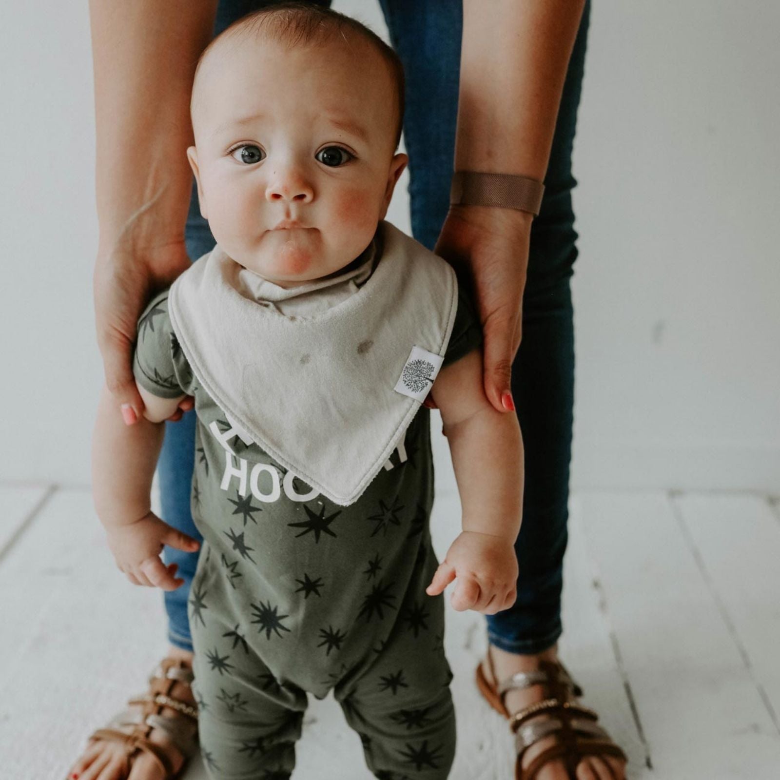Bikes Bandana Bib Set by Parker Baby Co., product view 4