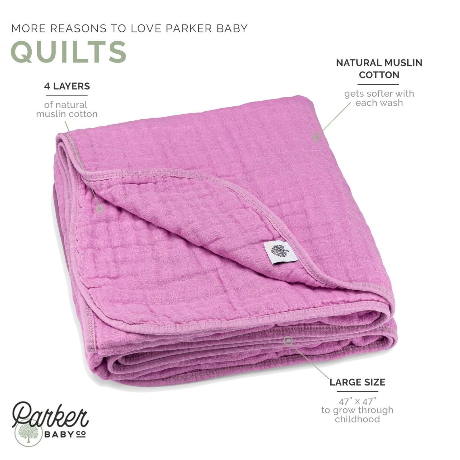 Lily Quilt by Parker Baby Co., product view 3