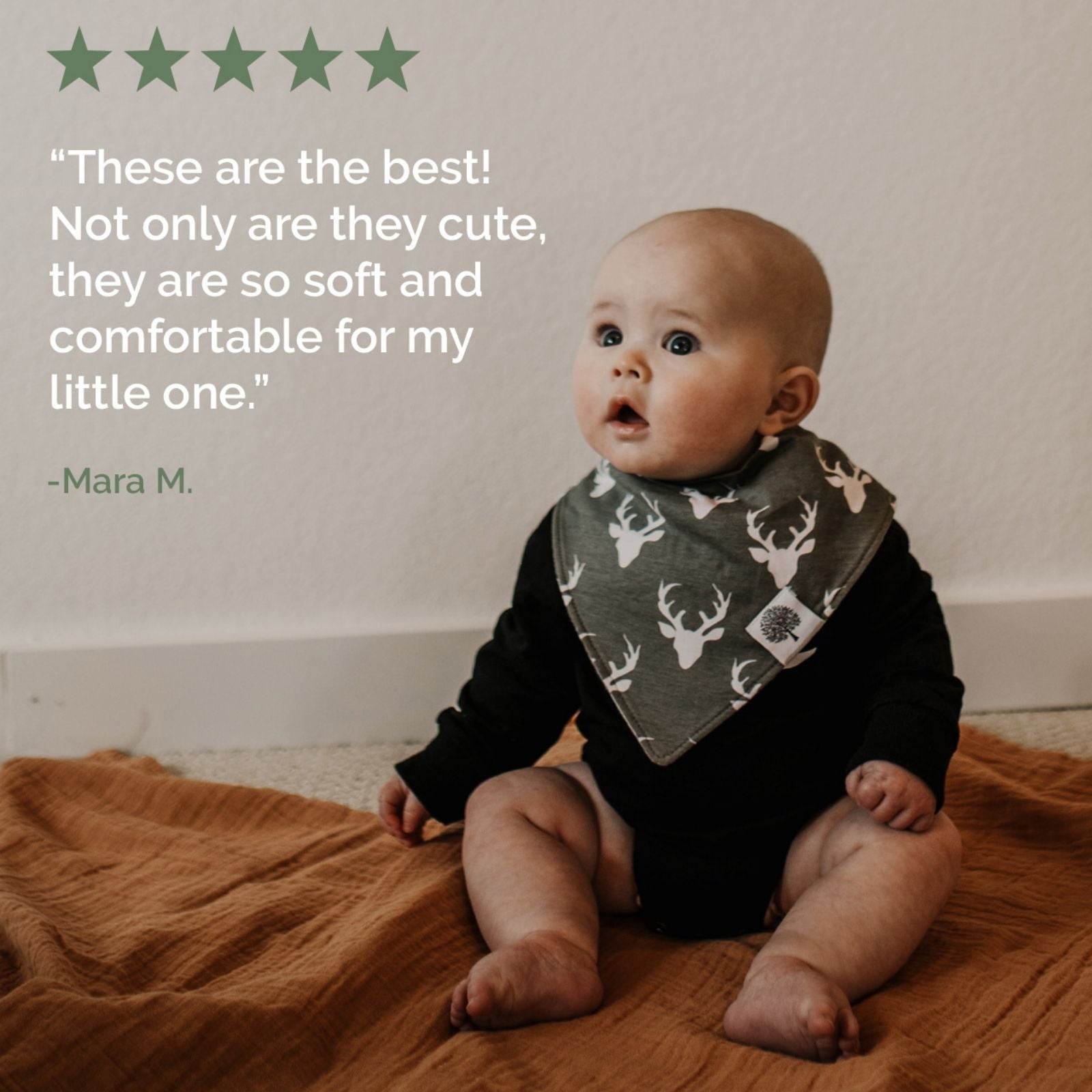 Lumberjack Bandana Bib Set by Parker Baby Co., product view 8