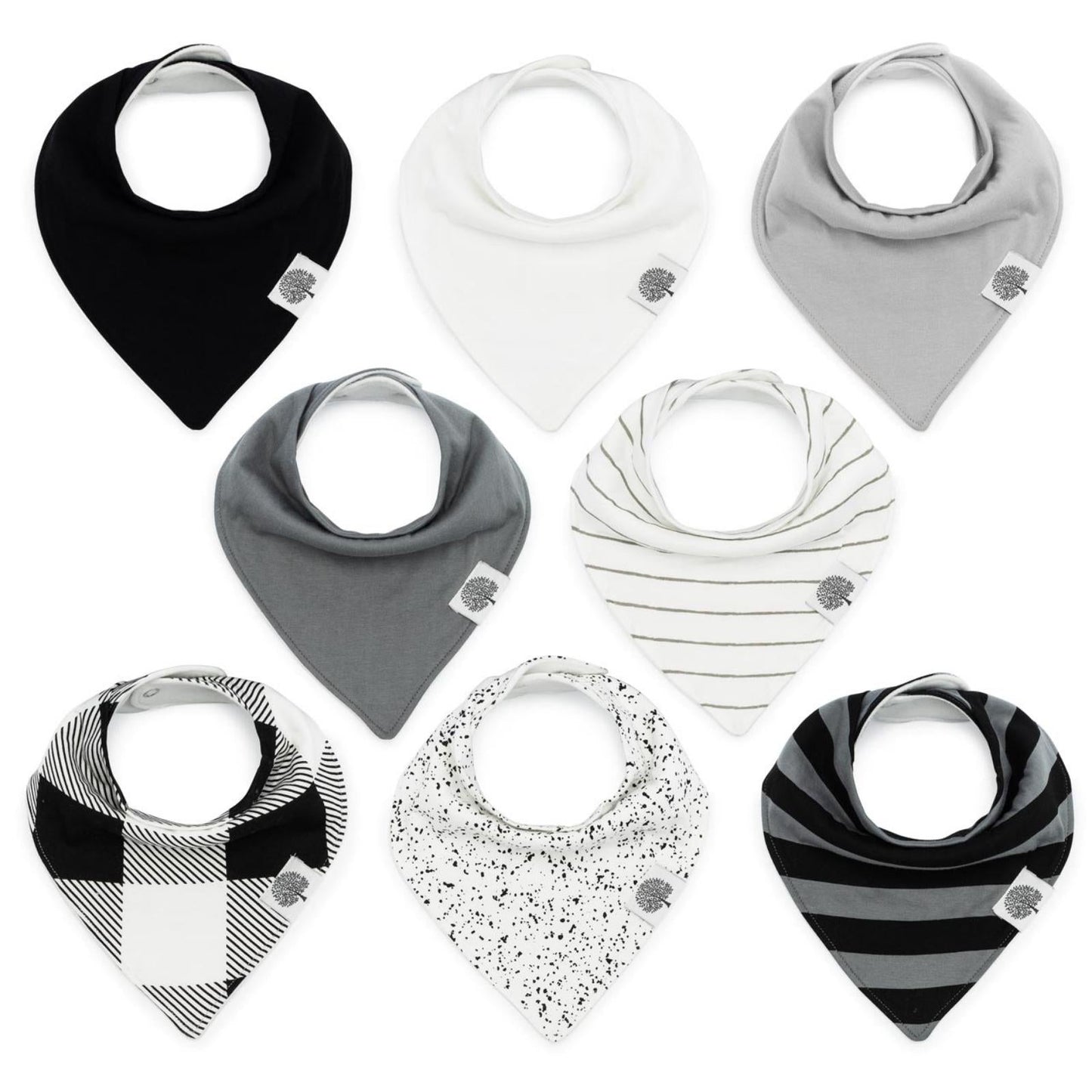 Lunar Bandana Bib Set (8 pack) by Parker Baby Co.