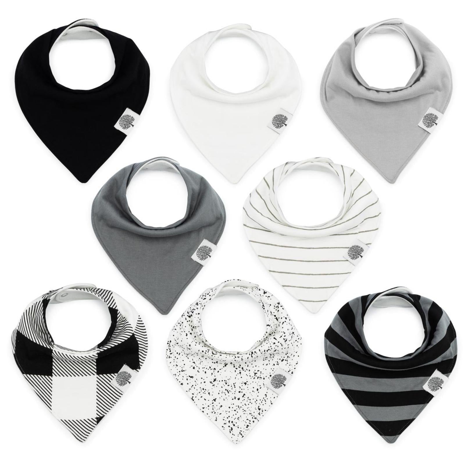 Lunar Bandana Bib Set (8 pack) by Parker Baby Co.