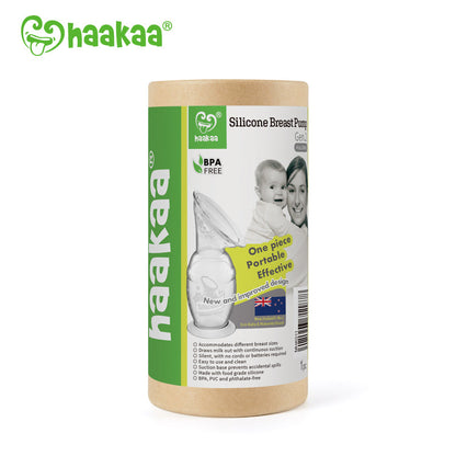 Haakaa Gen 2 Silicone Breast Pump, 4 oz, with Flower Stopper