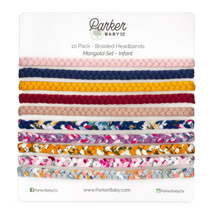 Marigold Set - Braided Headbands - 10 Pack by Parker Baby Co., product view 5