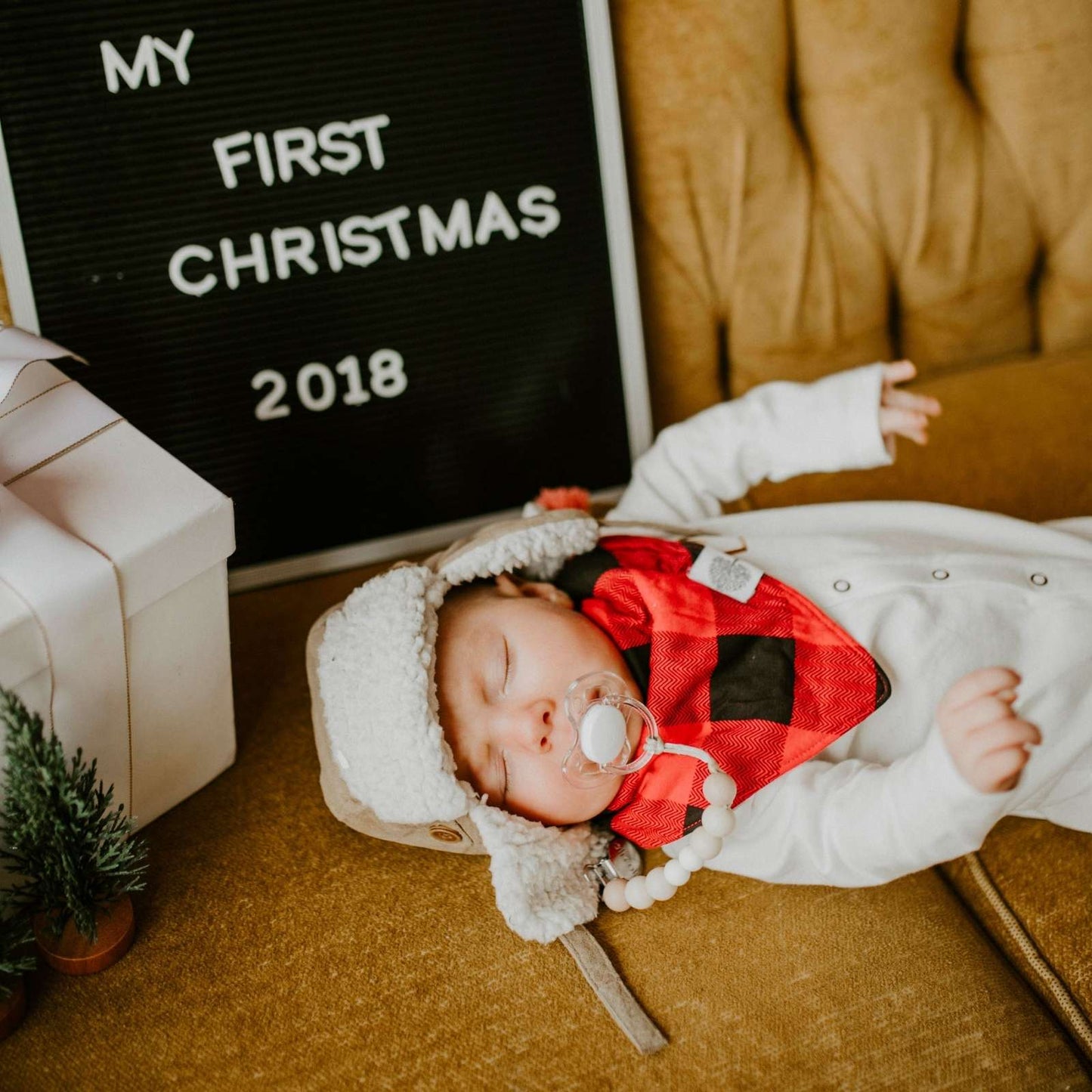 Lumberjack Bandana Bib Set by Parker Baby Co., product view 7