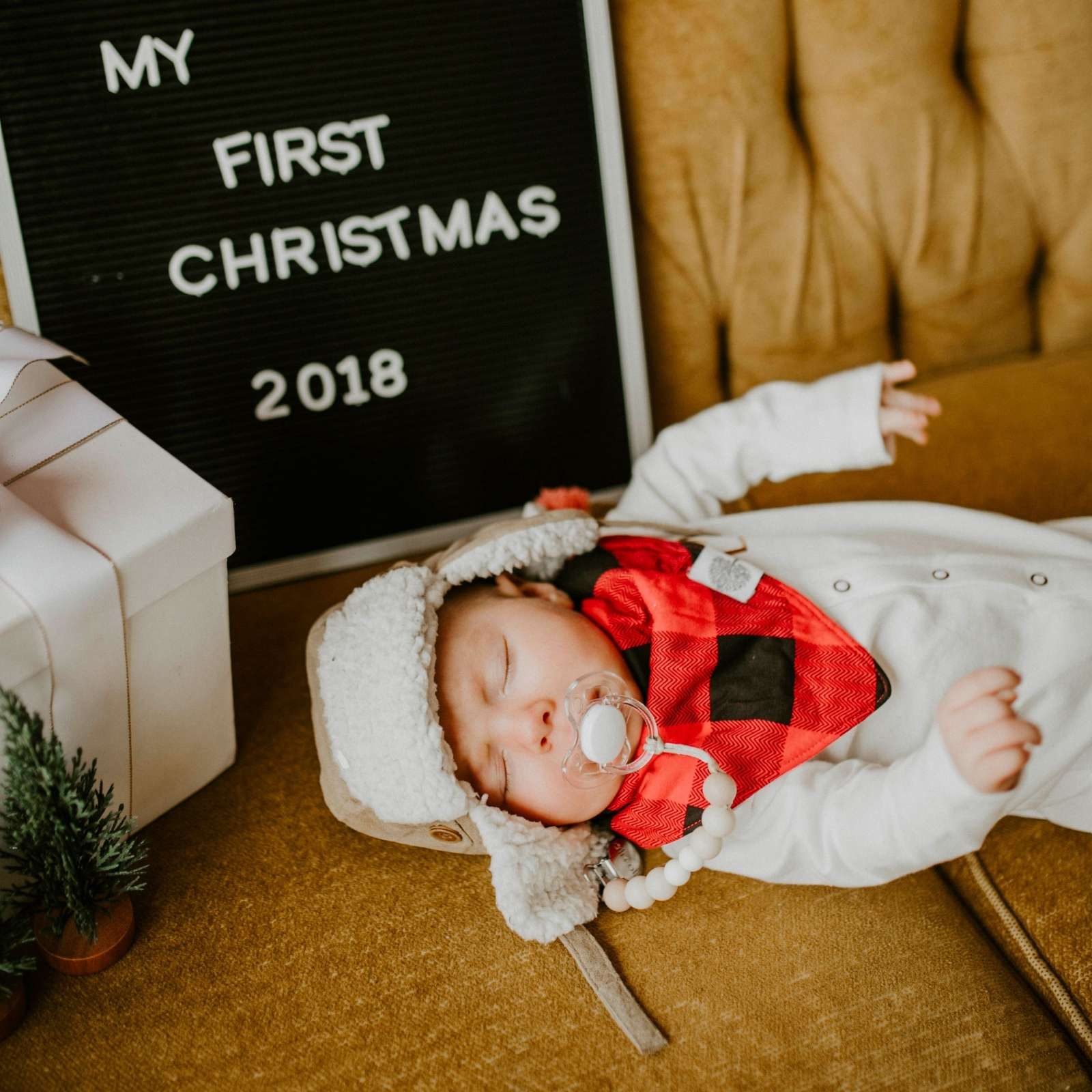 Lumberjack Bandana Bib Set by Parker Baby Co., product view 7