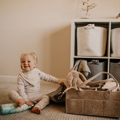 Rope Cube Storage Basket by Parker Baby Co., product view 9