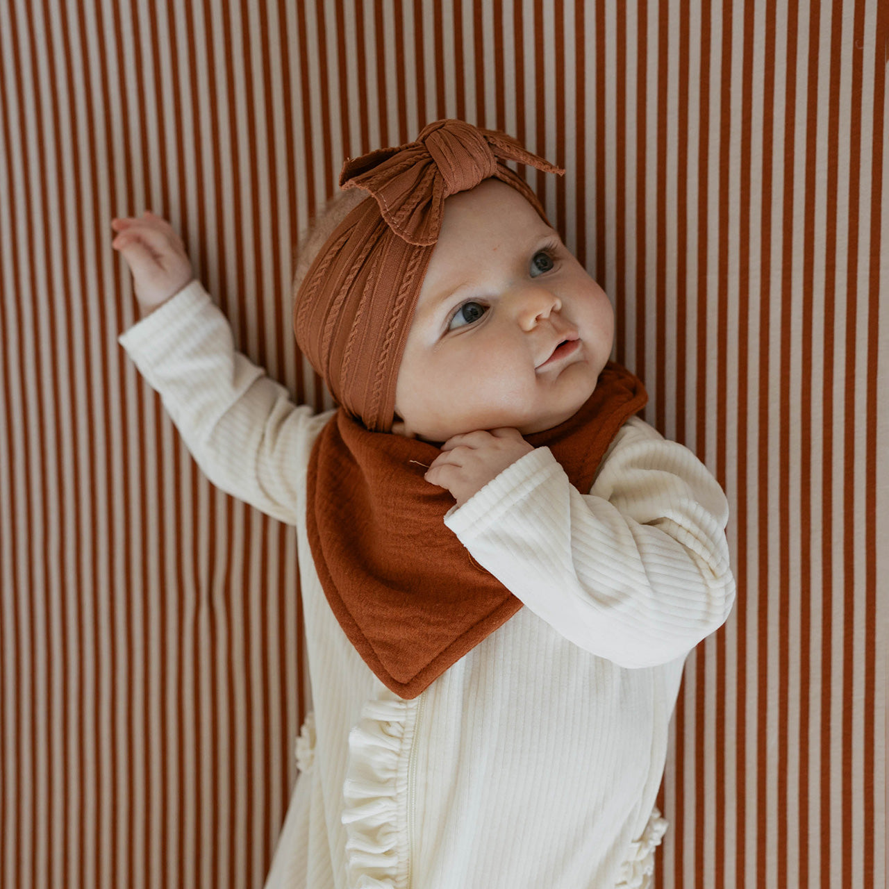 Pebble Set - Cable Knit Knotted Headbands - 5 Pack by Parker Baby Co., product view 4