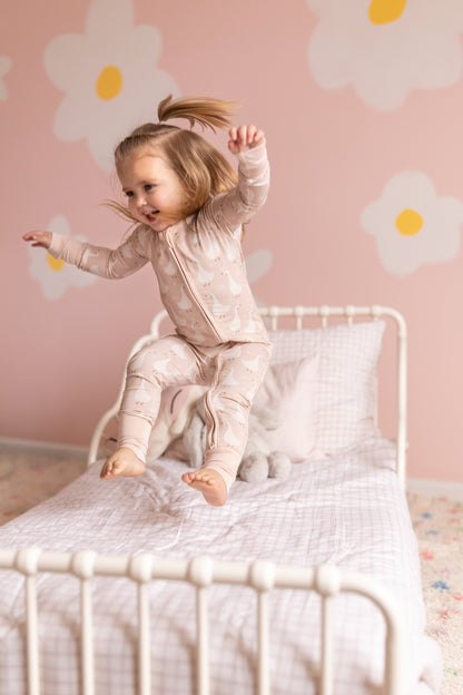 Silly Goose on the Loose Bamboo Zippy Romper by Little Joy Co., product view 10