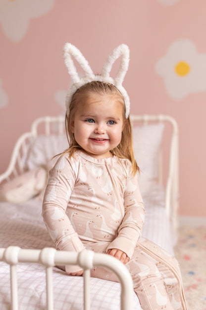 Silly Goose on the Loose Bamboo Zippy Romper by Little Joy Co., product view 16
