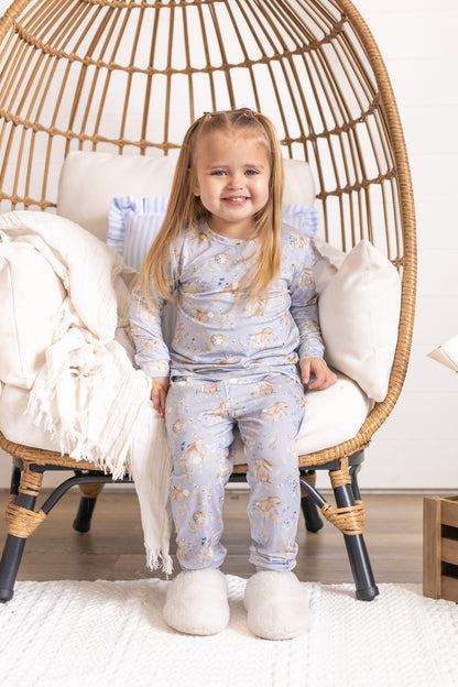 Bunny Blossoms 2pc Bamboo Pajamas by Little Joy Co., product view 11