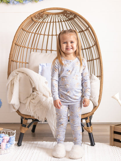 Bunny Blossoms 2pc Bamboo Pajamas by Little Joy Co., product view 13