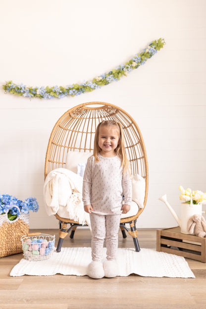 Tiny Tulips 2pc Bamboo Pajamas by Little Joy Co., product view 6