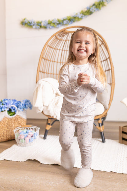 Tiny Tulips 2pc Bamboo Pajamas by Little Joy Co.