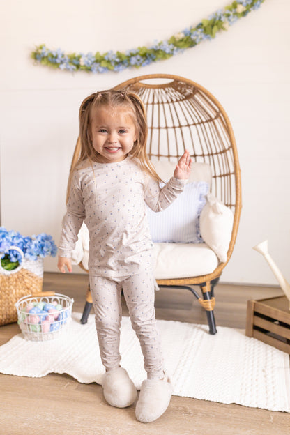 Tiny Tulips 2pc Bamboo Pajamas by Little Joy Co., product view 10