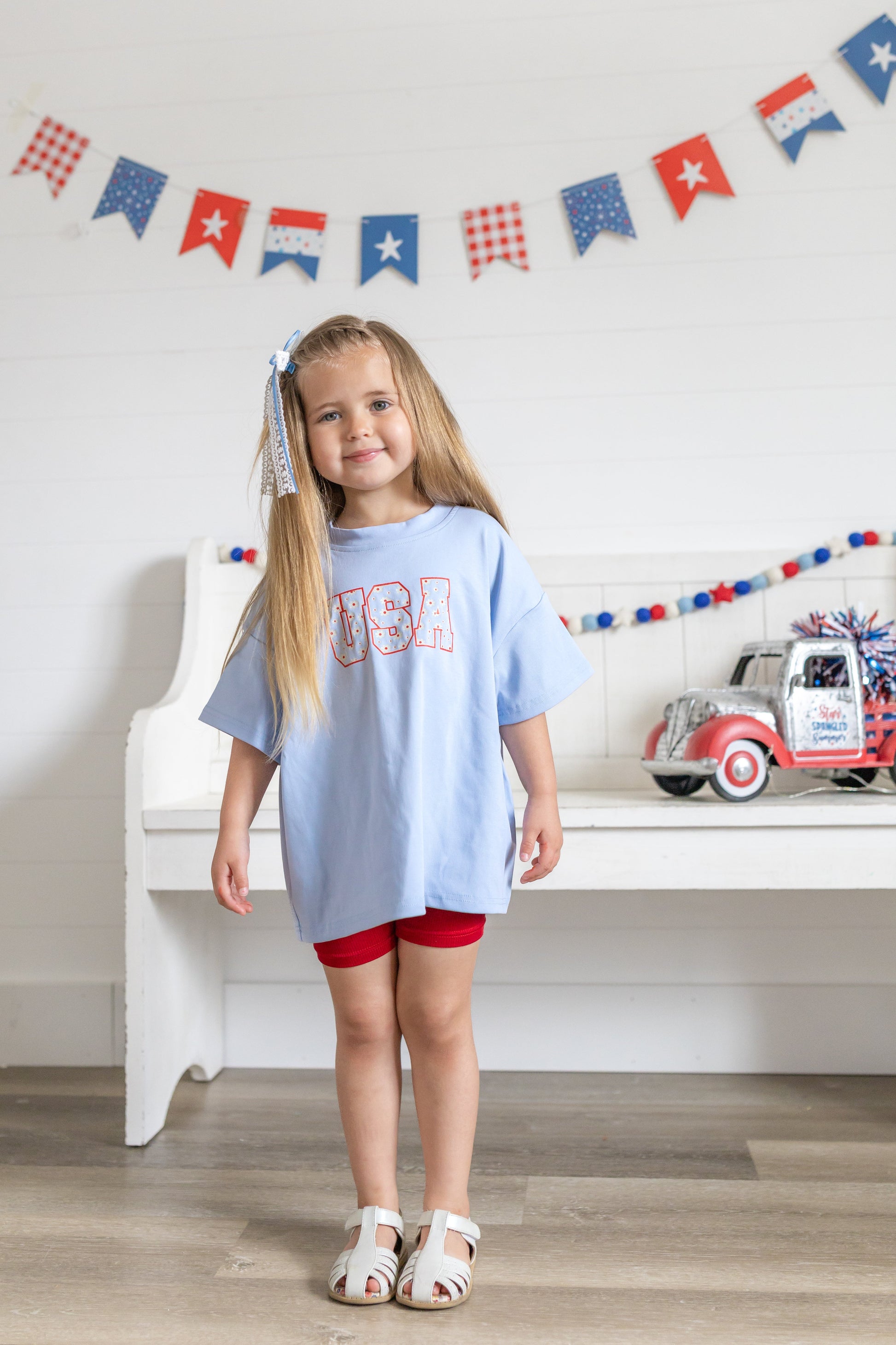 USA Daisy Oversized T-Shirt by Little Joy Co., product view 8
