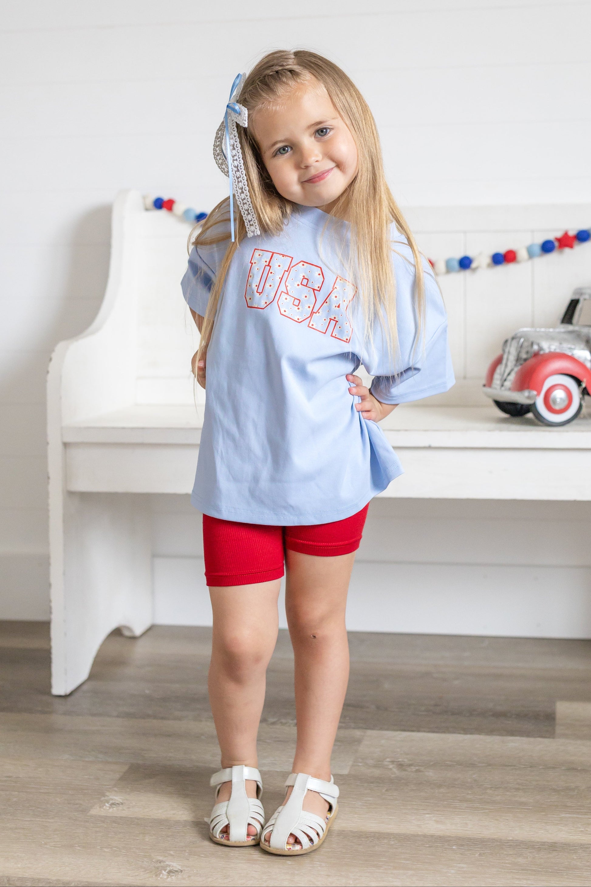 USA Daisy Oversized T-Shirt by Little Joy Co.