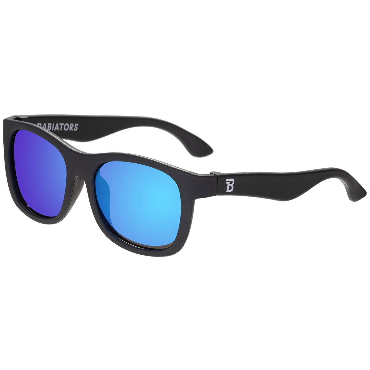 Babiators Jet Black Navigator Kids’ Polarized Sunglasses – Cobalt Blue