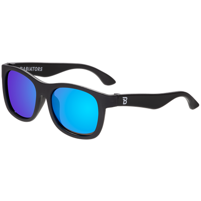 Babiators Jet Black Navigator Kids’ Polarized Sunglasses – Cobalt Blue