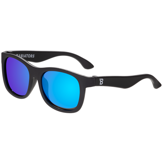 Babiators Jet Black Navigator Kids’ Polarized Sunglasses – Cobalt Blue