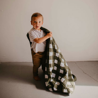Green Buffalo Quilt by Parker Baby Co., product view 2