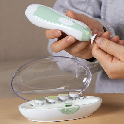 Haakaa Electric Baby Nail Care Set – Meadow, 6 Attachments