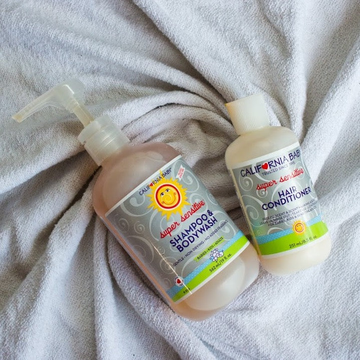 (No Fragrance) Super Sensitive™ Shampoo + Conditioner Bundle by California Baby, product view 4