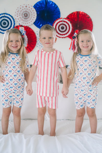 Stars & Stripes 2pc Bamboo Pajamas by Little Joy Co., product view 7