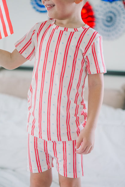 Stars & Stripes 2pc Bamboo Pajamas by Little Joy Co., product view 22