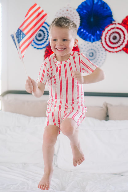 Stars & Stripes 2pc Bamboo Pajamas by Little Joy Co., product view 6