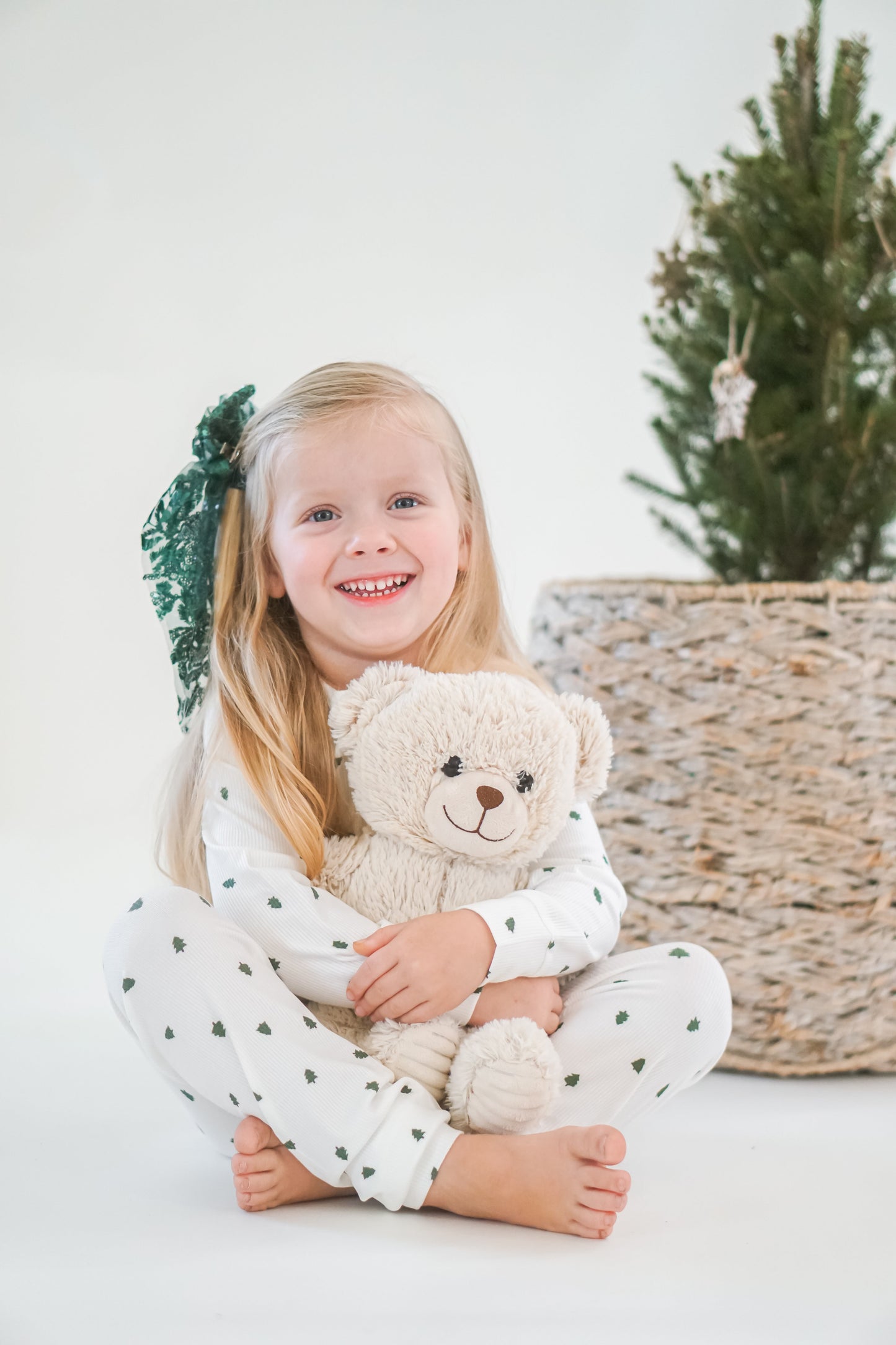 Tiny Trees Ribbed Bamboo 2pc Henley Pajamas by Little Joy Co., product view 9