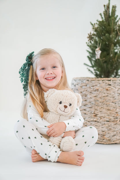 Tiny Trees Ribbed Bamboo 2pc Henley Pajamas by Little Joy Co., product view 9