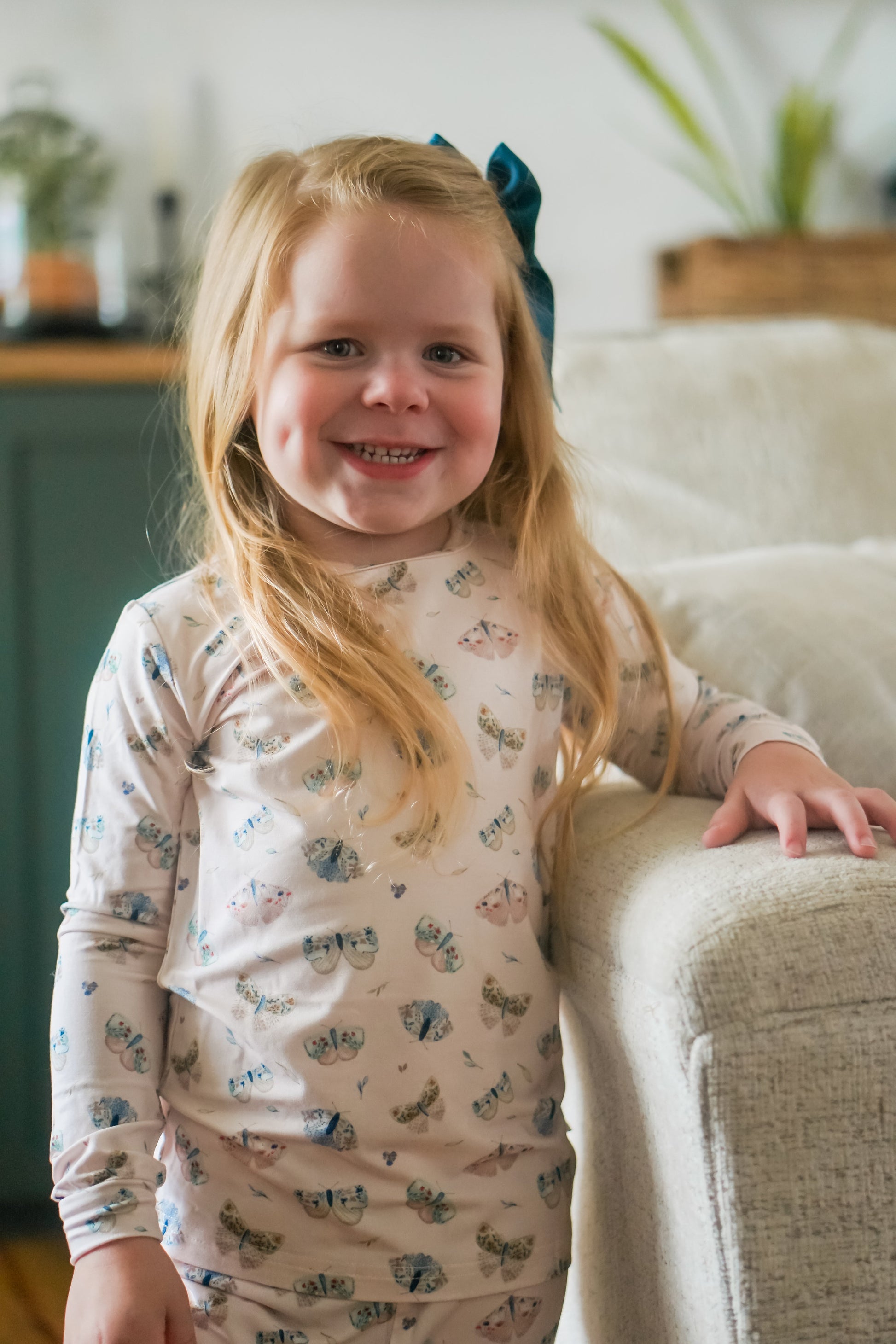 Luna Moths 2pc Bamboo Pajamas by Little Joy Co., product view 10