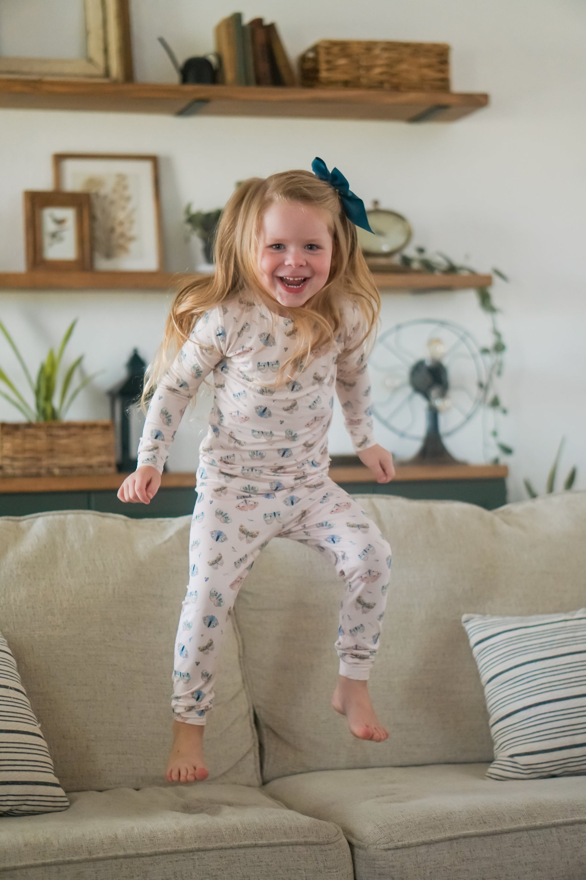 Luna Moths 2pc Bamboo Pajamas by Little Joy Co., product view 16