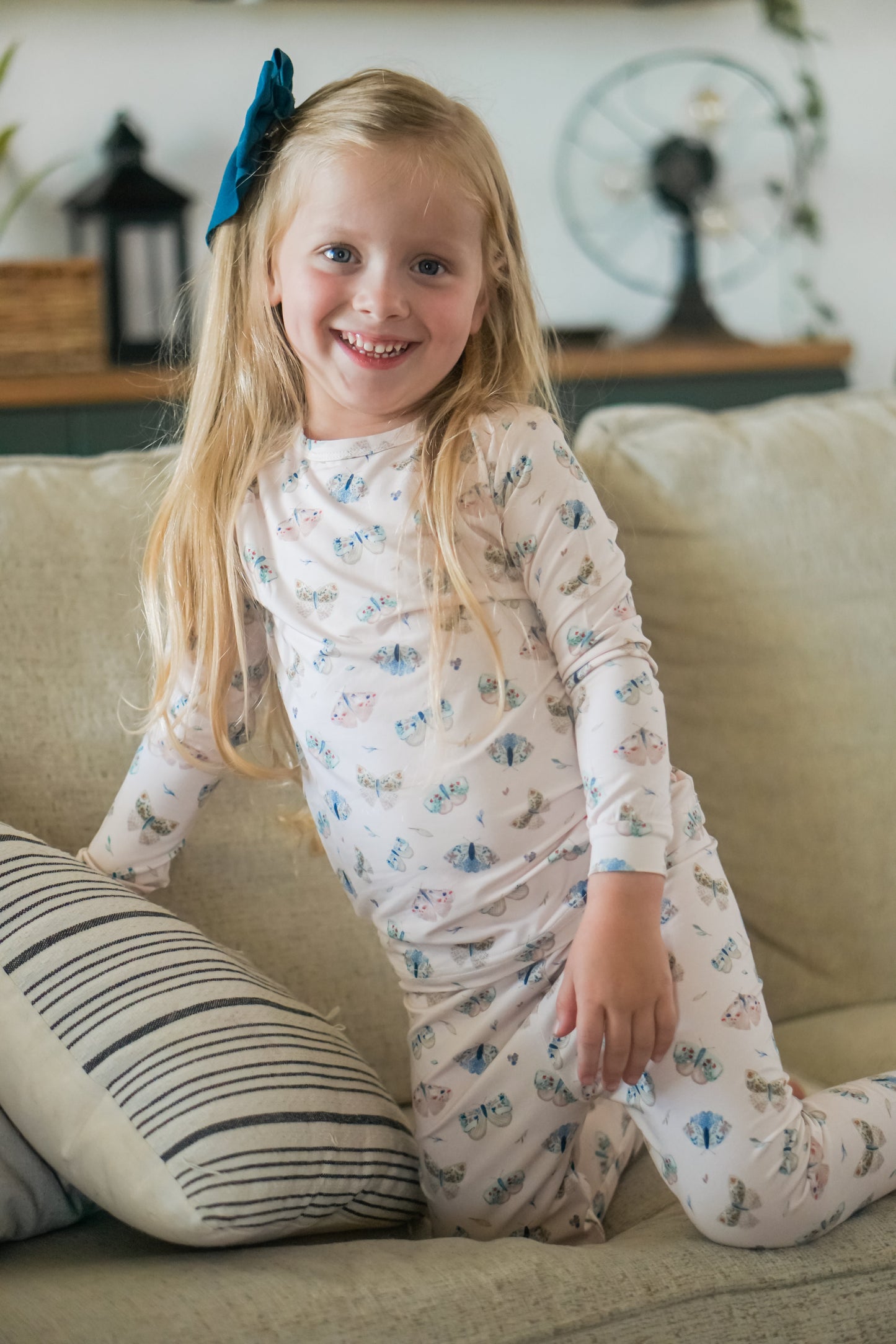 Luna Moths 2pc Bamboo Pajamas by Little Joy Co., product view 12