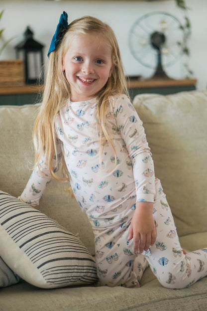 Luna Moths 2pc Bamboo Pajamas by Little Joy Co., product view 12