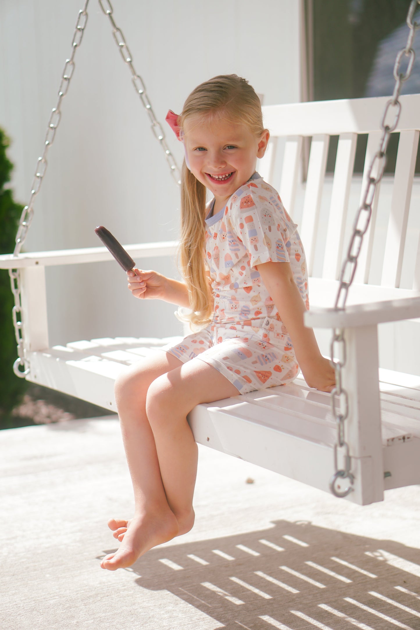 Sweet Summertime 2pc Bamboo Pajamas by Little Joy Co., product view 8