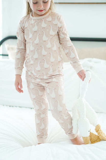 Silly Goose on the Loose 2pc Bamboo Pajamas by Little Joy Co., product view 7