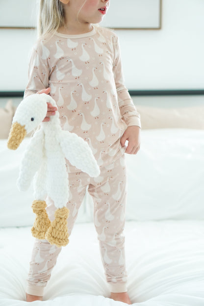 Silly Goose on the Loose 2pc Bamboo Pajamas by Little Joy Co., product view 11