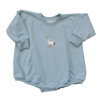 Silly Goose Sweatshirt Romper - more colors by Little Joy Co., product view 8