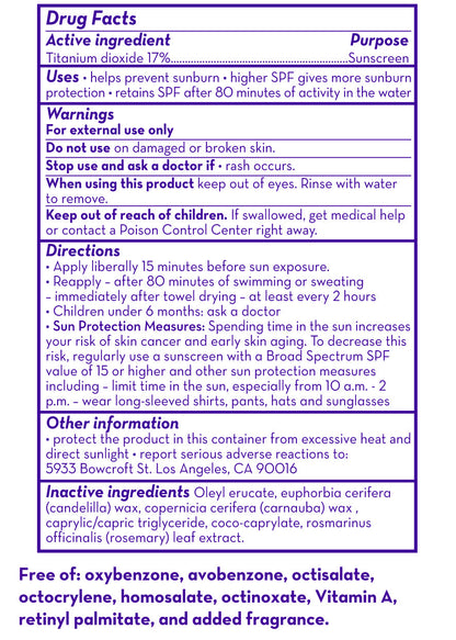 (No Fragrance) Super Sensitive™ Broad Spectrum SPF 30+ Sunscreen Stick by California Baby, product view 5