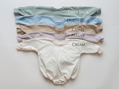 Gameday Sweatshirt Bubble Romper by Little Joy Co., product view 6