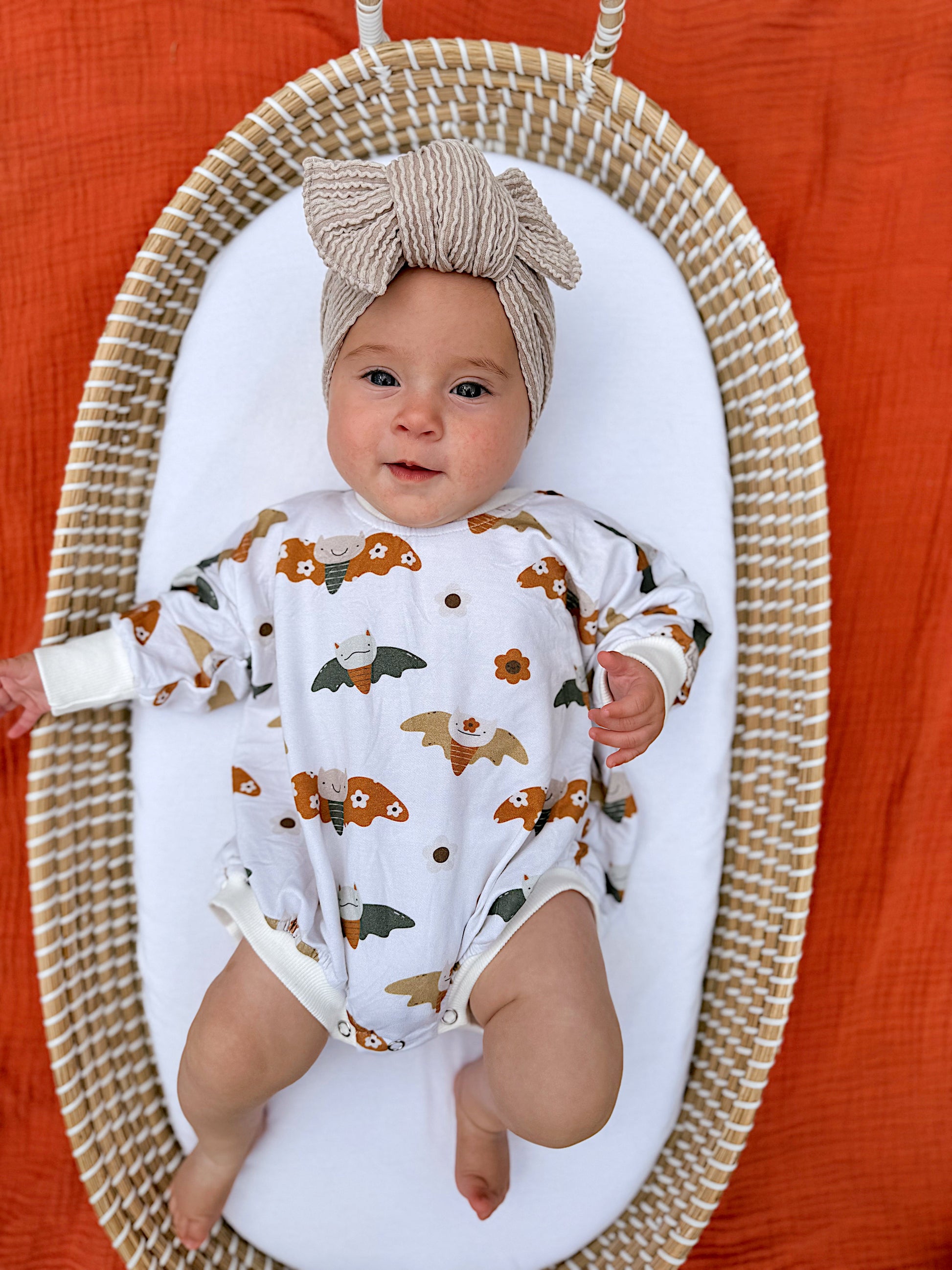 Boho Bats Bamboo Bubble Romper by Little Joy Co.