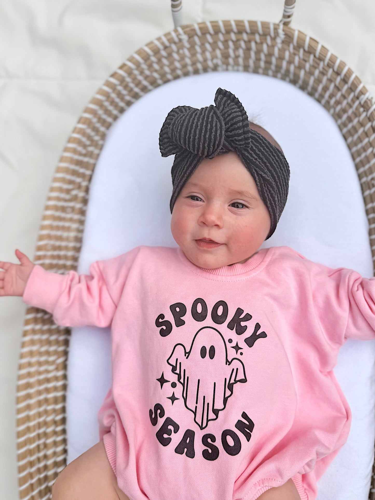Spooky Season Sweatshirt Romper by Little Joy Co.