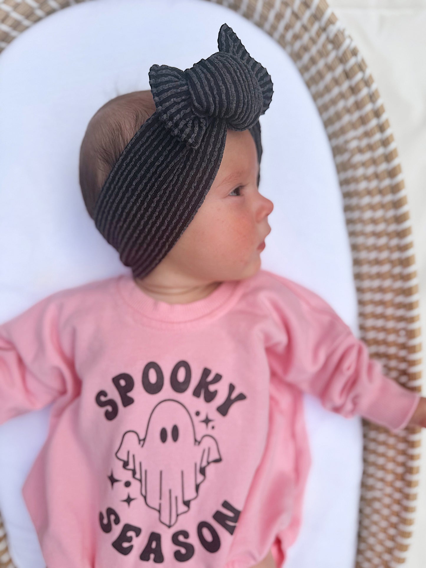 Spooky Season Sweatshirt Romper by Little Joy Co., product view 2