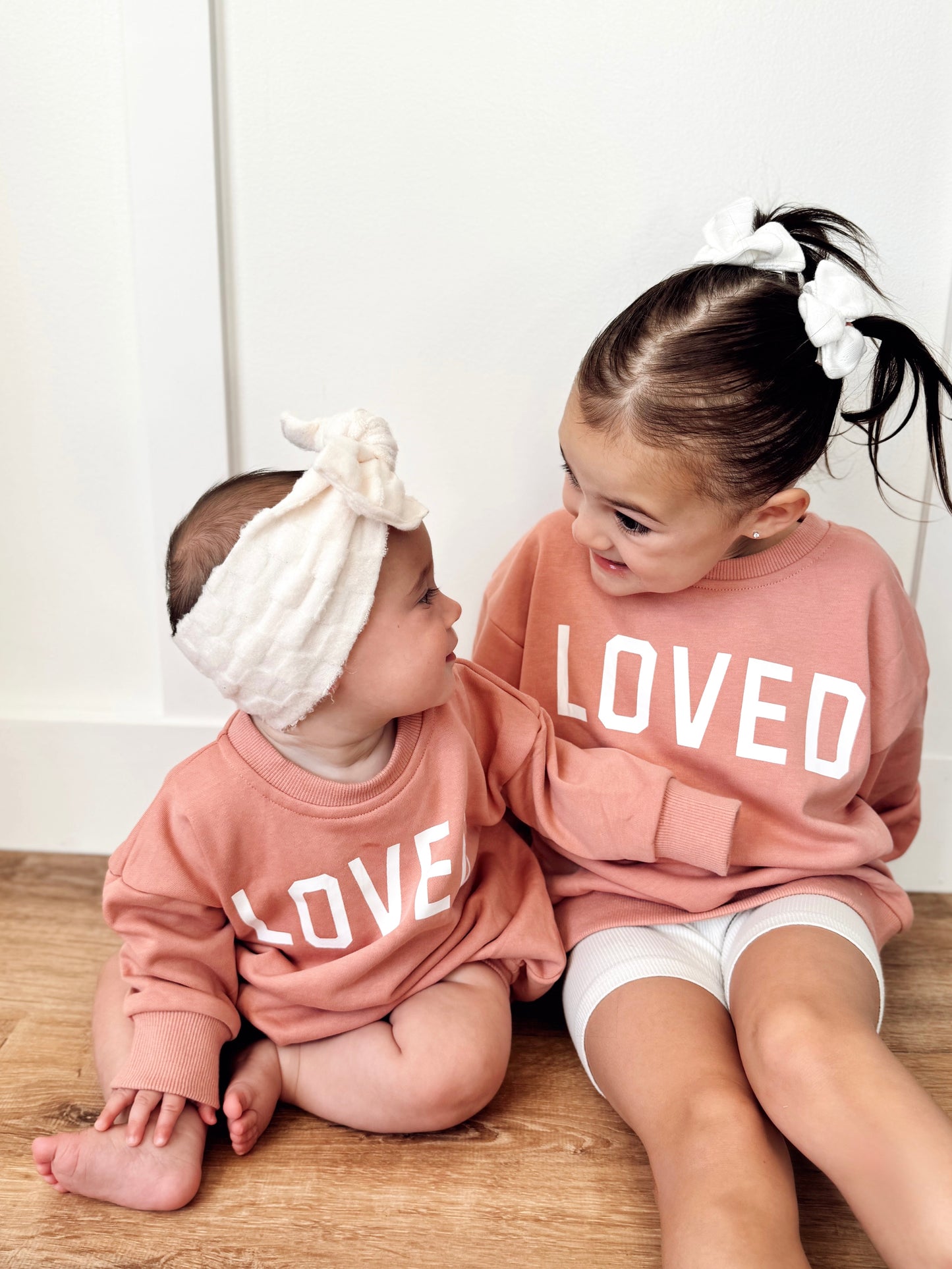 Loved Sweatshirt Romper - more colors by Little Joy Co.