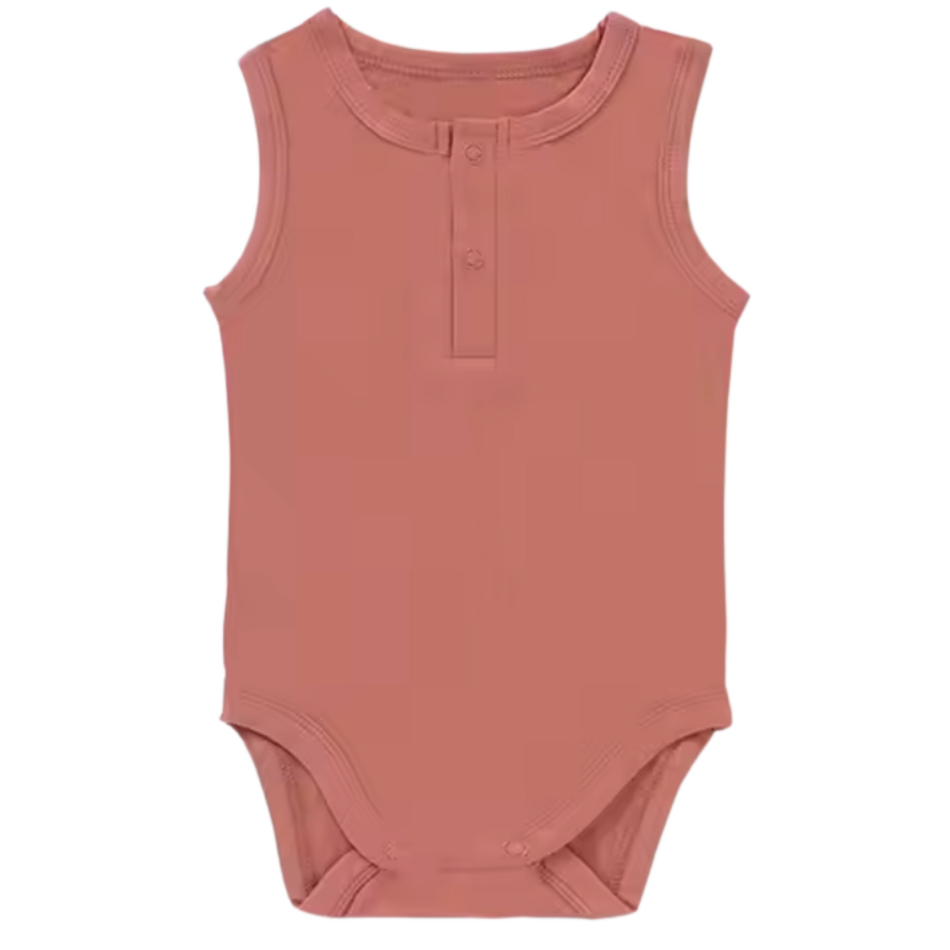 Bamboo Henley Romper by Little Joy Co., product view 3