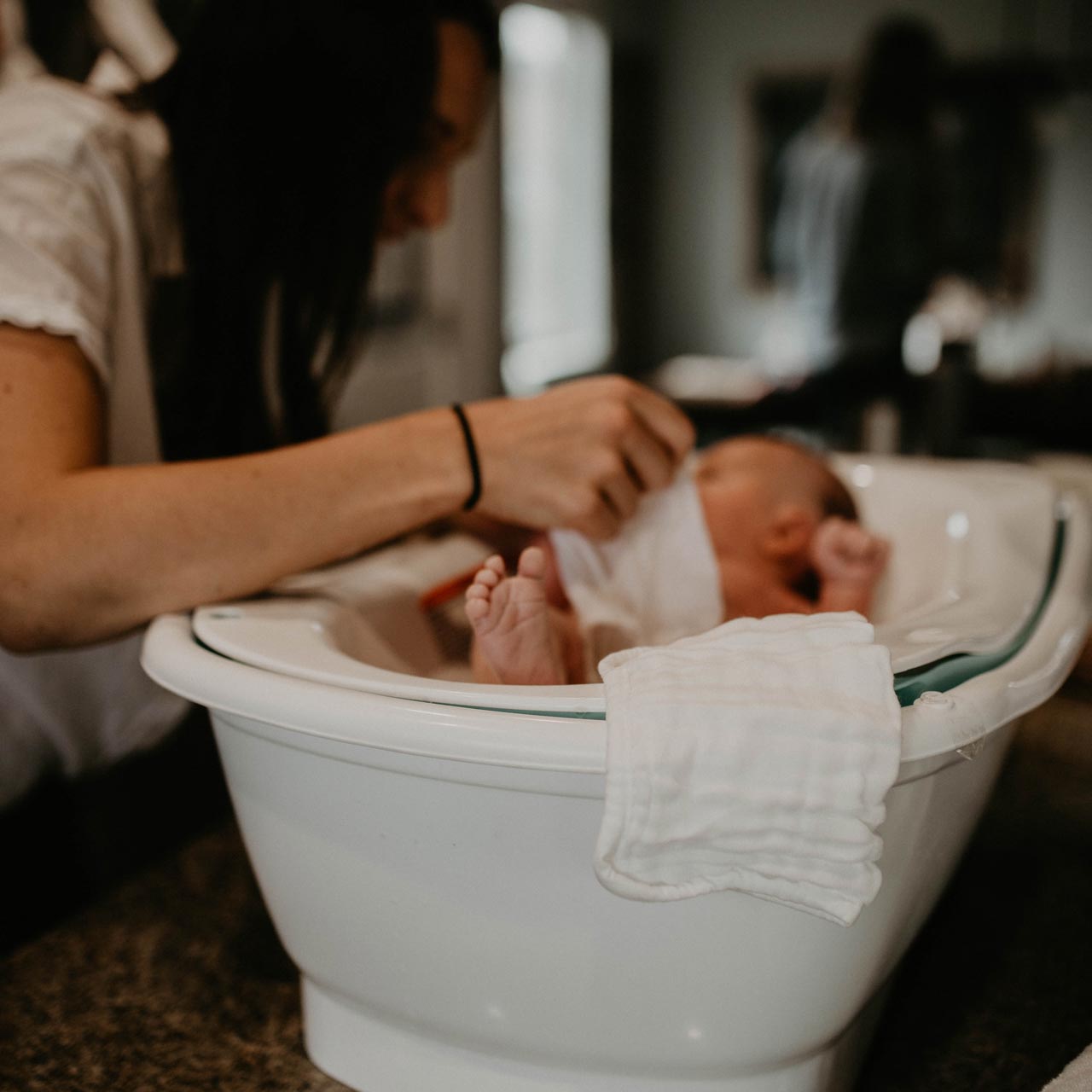 Muslin Cotton Baby Washcloths - 6 Pack by Parker Baby Co., product view 8