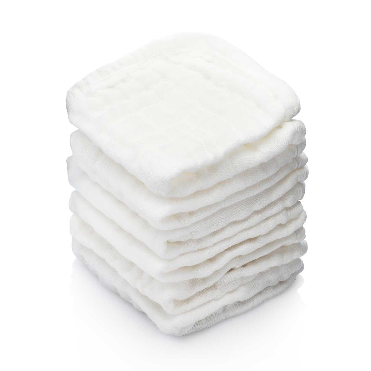 Muslin Cotton Baby Washcloths - 6 Pack by Parker Baby Co., product view 11